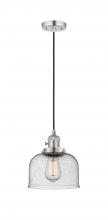 Innovations Lighting 201CSW-PN-G74 - Bell - 1 Light - 8 inch - Polished Nickel - Cord hung - Mini Pendant