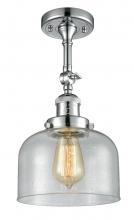 Innovations Lighting 201F-PC-G74-LED - Bell - 1 Light - 8 inch - Polished Chrome - Semi-Flush Mount