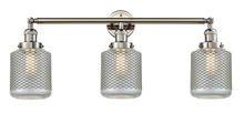 Innovations Lighting 205-PN-G262 - Stanton - 3 Light - 32 inch - Polished Nickel - Bath Vanity Light