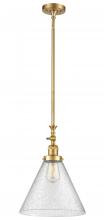 Innovations Lighting 206-SG-G44-L - Cone - 1 Light - 12 inch - Satin Gold - Stem Hung - Mini Pendant