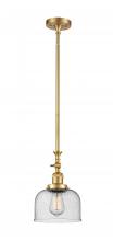Innovations Lighting 206-SG-G74 - Bell - 1 Light - 8 inch - Satin Gold - Stem Hung - Adjustable Mini Pendant
