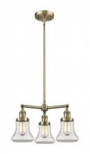 Innovations Lighting 207-AB-G192-LED - Bellmont - 3 Light - 18 inch - Antique Brass - Stem Hung - Chandelier