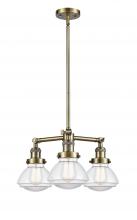 Innovations Lighting 207-AB-G322 - Olean - 3 Light - 19 inch - Antique Brass - Stem Hung - Chandelier