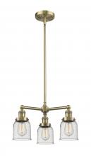 Innovations Lighting 207-AB-G54-LED - Bell - 3 Light - 19 inch - Antique Brass - Stem Hung - Chandelier