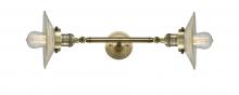 Innovations Lighting 208L-AB-G2 - Halophane - 2 Light - 9 inch - Antique Brass - Bath Vanity Light