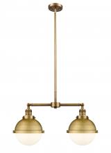 Innovations Lighting 209-BB-HFS-81-BB - Hampden - 2 Light - 18 inch - Brushed Brass - Stem Hung - Island Light