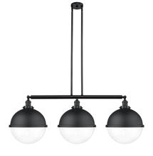 Innovations Lighting 213-BK-HFS-122-BK - Hampden - 3 Light - 45 inch - Matte Black - Stem Hung - Island Light