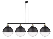 Innovations Lighting 214-BAB-HFS-124-BK - Hampden - 4 Light - 58 inch - Black Antique Brass - Stem Hung - Island Light