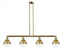 Innovations Lighting 214-BB-HFS-62-BB - Hampden - 4 Light - 52 inch - Brushed Brass - Stem Hung - Island Light