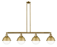 Innovations Lighting 214-BB-HFS-82-BB - Hampden - 4 Light - 54 inch - Brushed Brass - Stem Hung - Adjustable Island Light