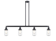 Innovations Lighting 214-BK-G314 - Dover - 4 Light - 49 inch - Matte Black - Stem Hung - Island Light