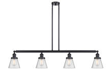 Innovations Lighting 214-BK-G64 - Cone - 4 Light - 51 inch - Matte Black - Stem Hung - Island Light