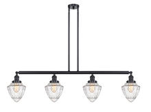 Innovations Lighting 214-BK-G664-7 - Bullet - 4 Light - 50 inch - Matte Black - Stem Hung - Island Light