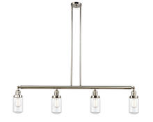 Innovations Lighting 214-PN-G312-LED - Dover - 4 Light - 49 inch - Polished Nickel - Stem Hung - Island Light