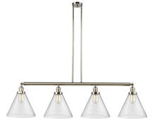 Innovations Lighting 214-PN-G44-L-LED - Cone - 4 Light - 56 inch - Polished Nickel - Stem Hung - Island Light