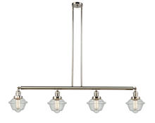 Innovations Lighting 214-PN-G534-LED - Oxford - 4 Light - 52 inch - Polished Nickel - Stem Hung - Island Light