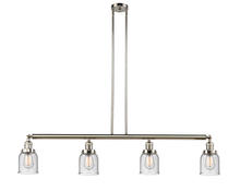 Innovations Lighting 214-PN-G54-LED - Bell - 4 Light - 50 inch - Polished Nickel - Stem Hung - Island Light