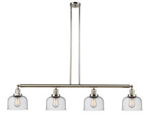 Innovations Lighting 214-PN-G74-LED - Bell - 4 Light - 53 inch - Polished Nickel - Stem Hung - Island Light