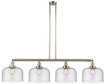 Innovations Lighting 214-PN-G74-L-LED - Bell - 4 Light - 54 inch - Polished Nickel - Stem Hung - Island Light