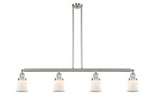 Innovations Lighting 214-SN-G181S-LED - Canton - 4 Light - 51 inch - Brushed Satin Nickel - Stem Hung - Island Light