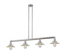 Innovations Lighting 214-SN-G2-LED - Halophane - 4 Light - 53 inch - Brushed Satin Nickel - Stem Hung - Island Light