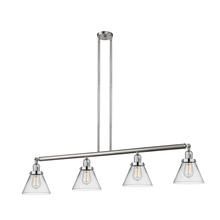 Innovations Lighting 214-SN-G42-LED - Cone - 4 Light - 52 inch - Brushed Satin Nickel - Stem Hung - Island Light