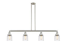 Innovations Lighting 214-SN-G513-LED - Bell - 4 Light - 50 inch - Brushed Satin Nickel - Stem Hung - Island Light