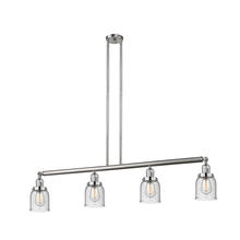 Innovations Lighting 214-SN-G54-LED - Bell - 4 Light - 50 inch - Brushed Satin Nickel - Stem Hung - Island Light