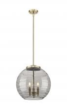 Innovations Lighting 221-3S-AB-G1213-16SM - Athens Deco Swirl - 3 Light - 16 inch - Antique Brass - Cord hung - Pendant