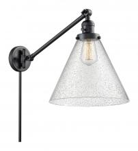 Innovations Lighting 237-BK-G44-L - Cone - 1 Light - 12 inch - Matte Black - Swing Arm