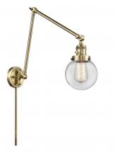 Innovations Lighting 238-AB-G202-6 - Beacon - 1 Light - 6 inch - Antique Brass -Adjustable Swing Arm