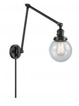 Innovations Lighting 238-BK-G204-6 - Beacon - 1 Light - 6 inch - Matte Black - Swing Arm