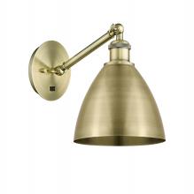 Innovations Lighting 317-1W-AB-MBD-75-AB - Bristol - 1 Light - 8 inch - Antique Brass - Sconce