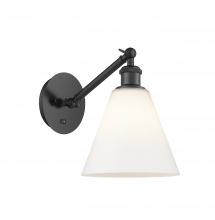 Innovations Lighting 317-1W-BK-GBC-81 - Berkshire - 1 Light - 8 inch - Matte Black - Sconce