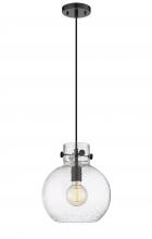 Innovations Lighting 410-1PM-BK-G410-10SDY - Newton Sphere - 1 Light - 10 inch - Matte Black - Cord hung - Mini Pendant