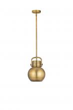 Innovations Lighting 410-1SS-BB-M410-8BB - Newton Sphere - 1 Light - 8 inch - Brushed Brass - Mini Pendant