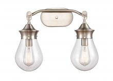 Innovations Lighting 414-2W-SN-6CL - Genesis - 2 Light - 18 inch - Satin Nickel - Bath Vanity Light