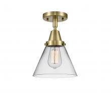 Innovations Lighting 447-1C-AB-G42 - Cone - 1 Light - 8 inch - Antique Brass - Flush Mount