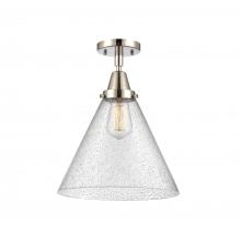 Innovations Lighting 447-1C-PN-G44-L-LED - Cone - 1 Light - 12 inch - Polished Nickel - Flush Mount