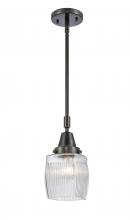 Innovations Lighting 447-1S-BK-G302 - Colton - 1 Light - 6 inch - Matte Black - Mini Pendant