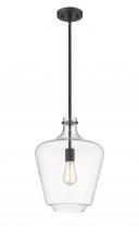 Innovations Lighting 493-1S-BK-G502-12 - Norwalk - 1 Light - 12 inch - Matte Black - Stem hung - Mini Pendant