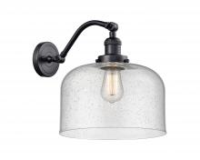 Innovations Lighting 515-1W-BK-G74-L - Bell - 1 Light - 12 inch - Matte Black - Sconce