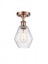 Innovations Lighting 516-1C-AC-G654-6 - Cindyrella - 1 Light - 6 inch - Antique Copper - Semi-Flush Mount