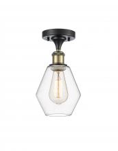 Innovations Lighting 516-1C-BAB-G652-6 - Cindyrella - 1 Light - 6 inch - Black Antique Brass - Semi-Flush Mount