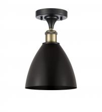 Innovations Lighting 516-1C-BAB-MBD-75-BK - Bristol - 1 Light - 8 inch - Black Antique Brass - Semi-Flush Mount