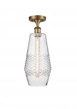 Innovations Lighting 516-1C-BB-G684-7 - Windham - 1 Light - 7 inch - Brushed Brass - Semi-Flush Mount