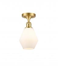 Innovations Lighting 516-1C-SG-G651-6 - Cindyrella - 1 Light - 6 inch - Satin Gold - Semi-Flush Mount