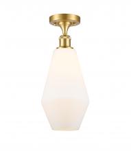 Innovations Lighting 516-1C-SG-G651-7 - Cindyrella - 1 Light - 7 inch - Satin Gold - Semi-Flush Mount