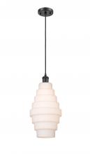 Innovations Lighting 516-1P-BK-G671-8 - Cascade - 1 Light - 8 inch - Matte Black - Cord hung - Mini Pendant