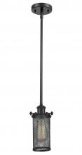 Innovations Lighting 516-1S-BK-CE219 - Bleecker - 1 Light - 4 inch - Matte Black - Mini Pendant